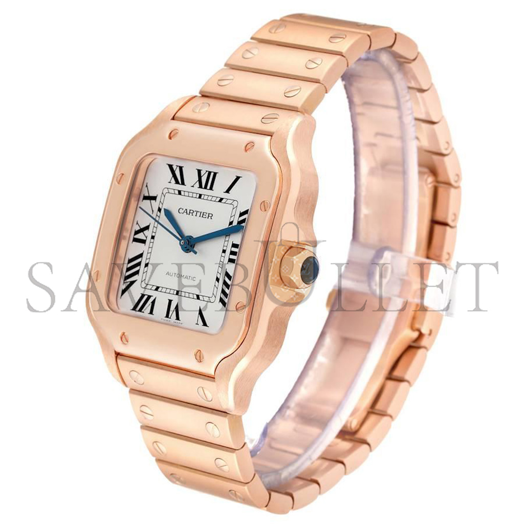 CARTIER SANTOS ROSE GOLD MIDSIZE WATCH WGSA0008